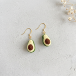 Micro Crochet Avocado Earrings
