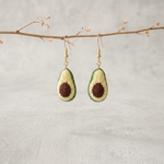 Micro Crochet Avocado Earrings